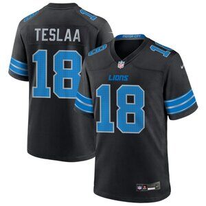 Mens Youths Kids Womens Isaac TeSlaa Black Stitched Jersey